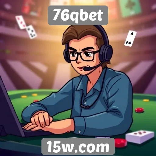 Recursos de suporte ao cliente no site 76qbet